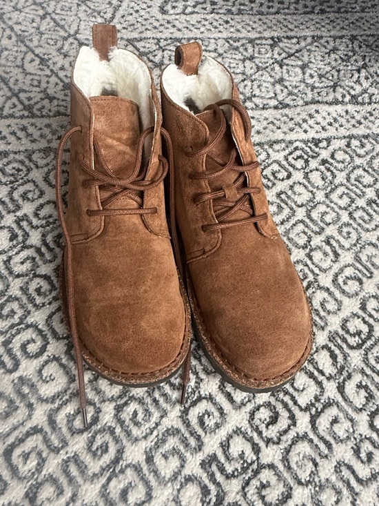Birkenstock Shoes - Birkenstock Brown Suede Lined Lace-Up Boot